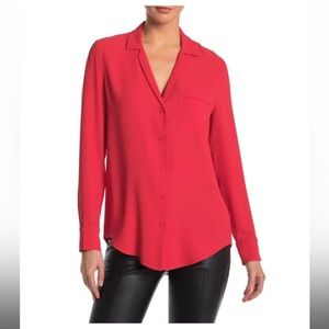 Equipment Femme Keira Pajama Style Blouse Small